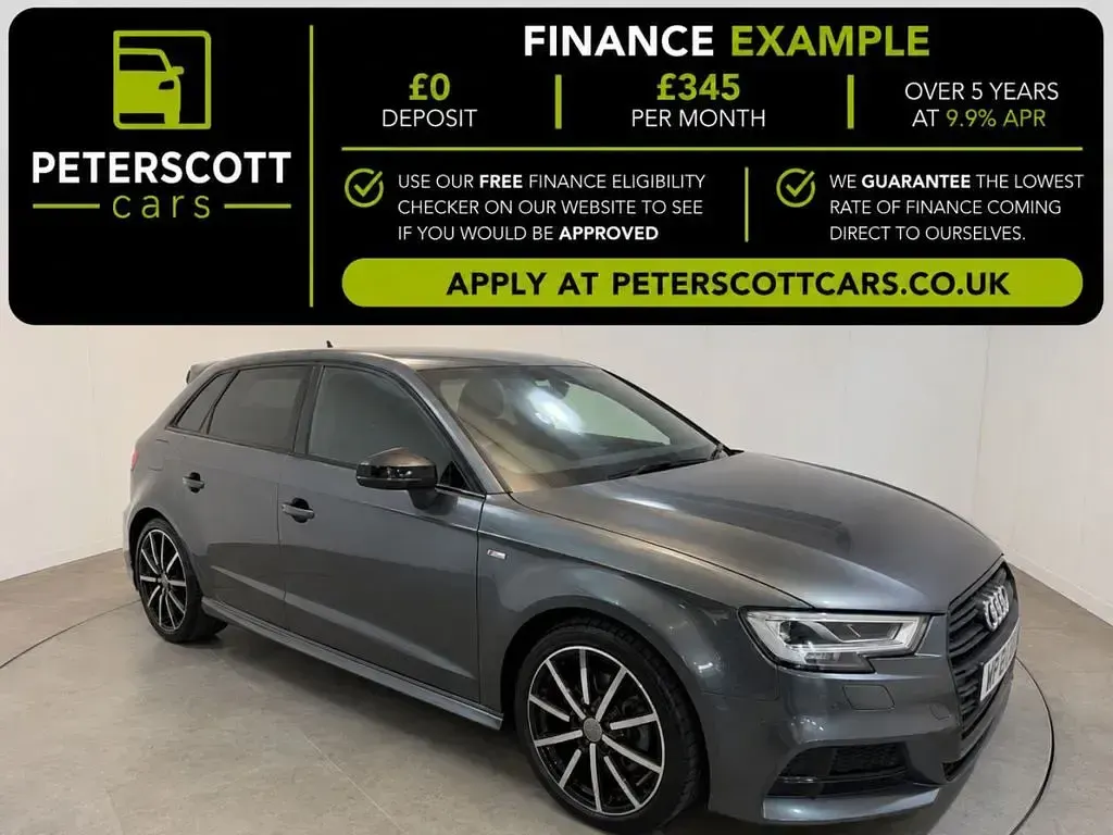 Used Audi A3 Sportback Black Edition 150 HP (110 kW) 2018 Grey Hatchback