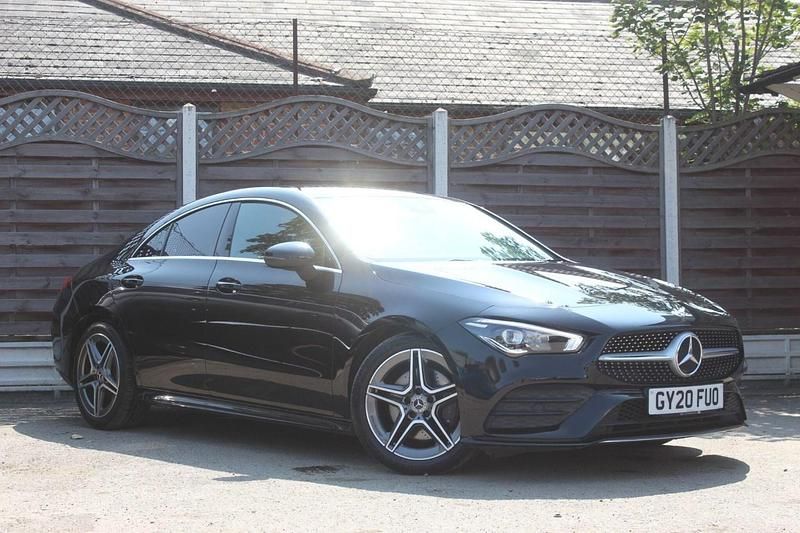 Black Used 2020 Mercedes CLA200 AMG line Coupe | £21,890 (Good price) - Image 1/4