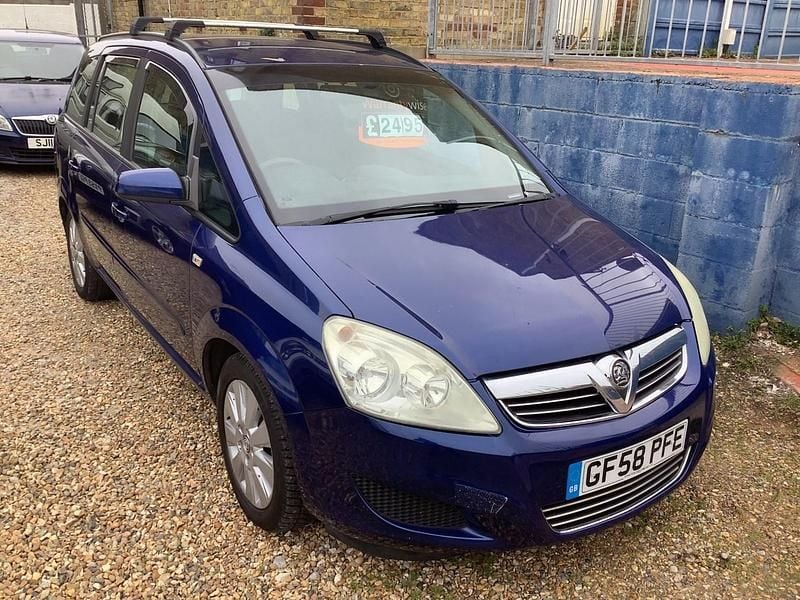 Blue Used 2008 Vauxhall Zafira MPV | £2,495 (Fair price) - Image 1/4