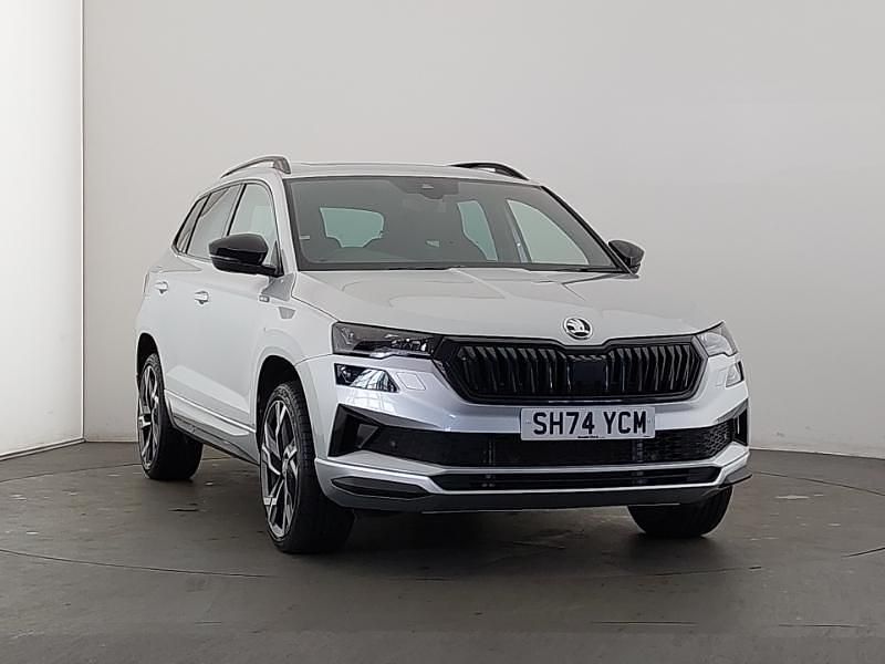 Silver Used 2024 Skoda Karoq SportLine SUV | £26,498 (A bit pricey) - Image 1/4