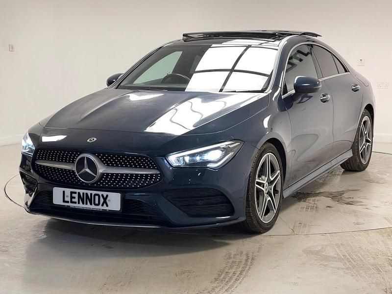 Used Mercedes CLA180 AMG Line Premium Plus 136 HP (100 kW) 2021 Blue Sedan