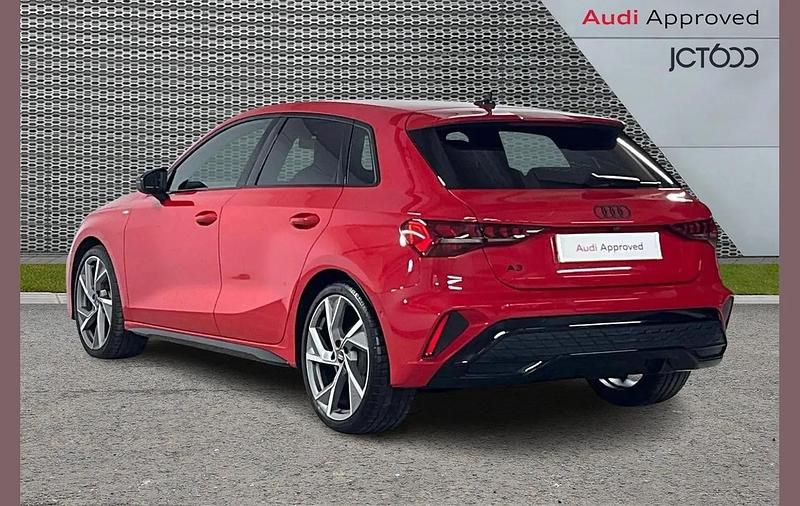 Used Audi A3 Black Edition 147 HP (108 kW) 2025 Red Hatchback