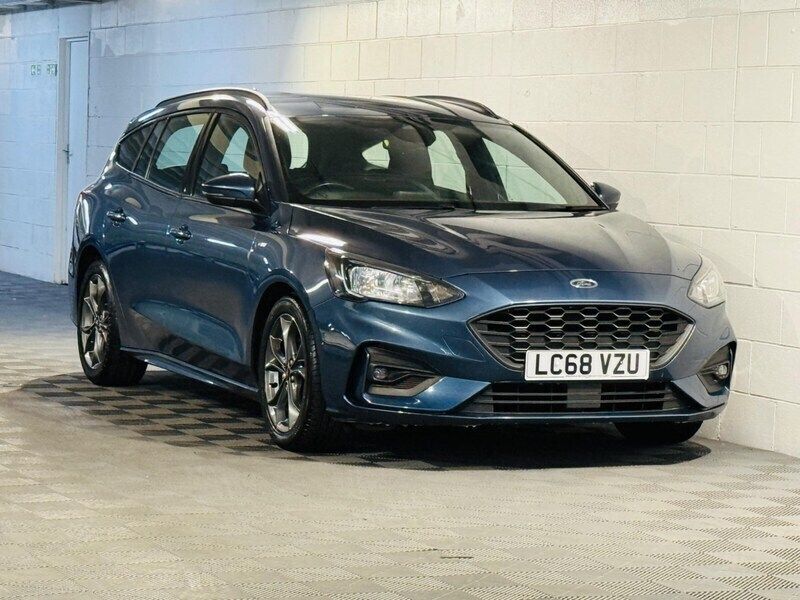 Blue Used 2019 Ford Focus ST-Line Estate | £7,489 (Super price) - Image 1/4