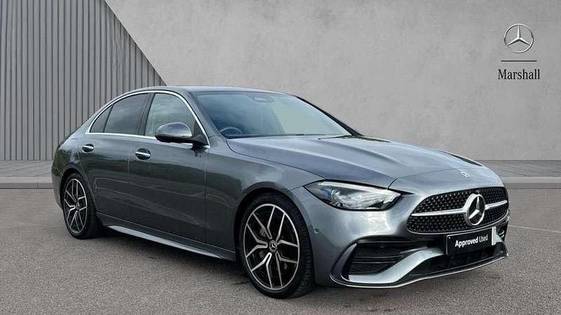 Selenite grey metallic Used 2024 Mercedes C300 AMG Line Premium Plus Sedan | £37,980 - Image 1/4