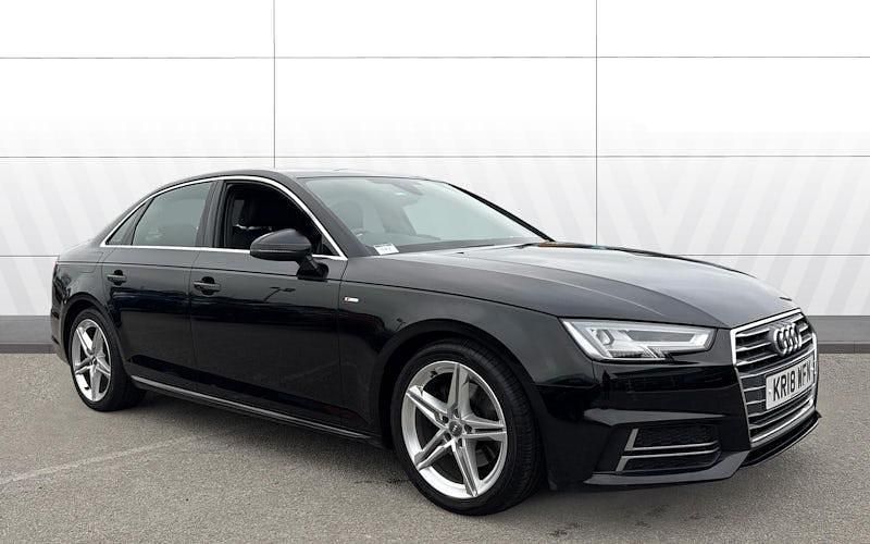 Used Audi A4 S-Line 150 HP (110 kW) 2018 Black Sedan