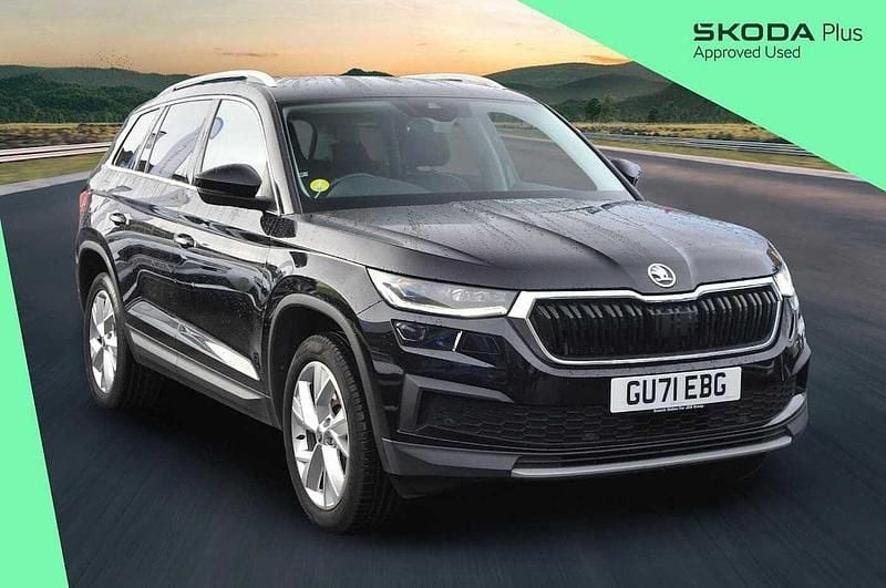 Black magic pearl effect Used 2021 Skoda Kodiaq SE L SUV | £22,901 (Good price) - Image 1/4