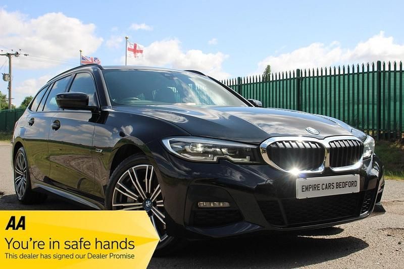 Black Used 2022 BMW 330e M Sport Estate | £17,290 (Good price) - Image 1/3