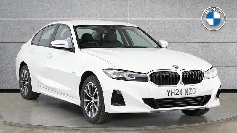 White Used 2024 BMW 330e Sport Line Sedan | £30,895 (Super price) - Image 1/4