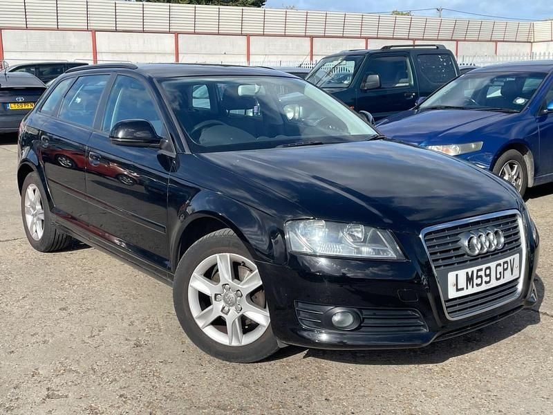 Black Used 2009 Audi A3 Comfort Hatchback | £2,345 (Good price) - Image 1/4