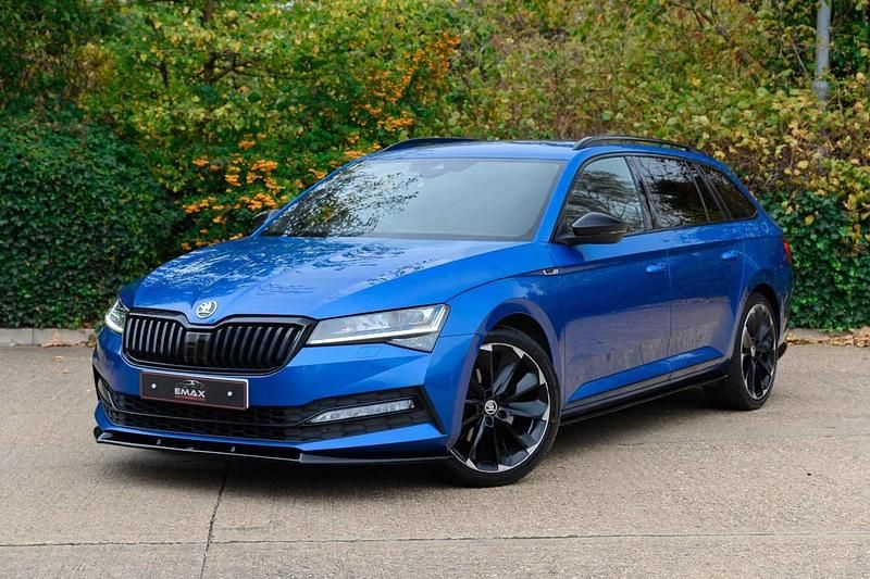 Blue Used 2020 Skoda Superb SportlinePlus Estate | £15,990 (Fair price) - Image 1/3