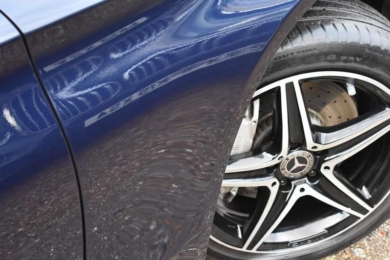 Used Mercedes C250 AMG line 204 HP (150 kW) 2016 Blue Sedan