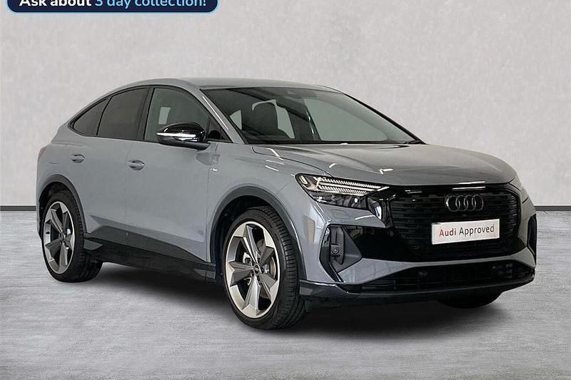 Grey Used 2025 Audi Q4 Sportback e-tron Black Edition SUV | £40,815 - Image 1/4