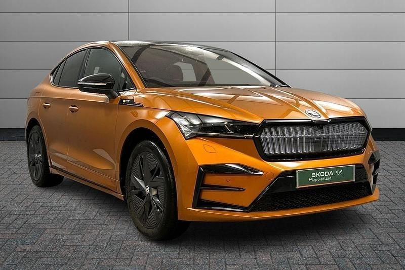 Phoenix orange metallic Used 2024 Skoda Enyaq iV vRS SUV | £38,000 (Expensive) - Image 1/2