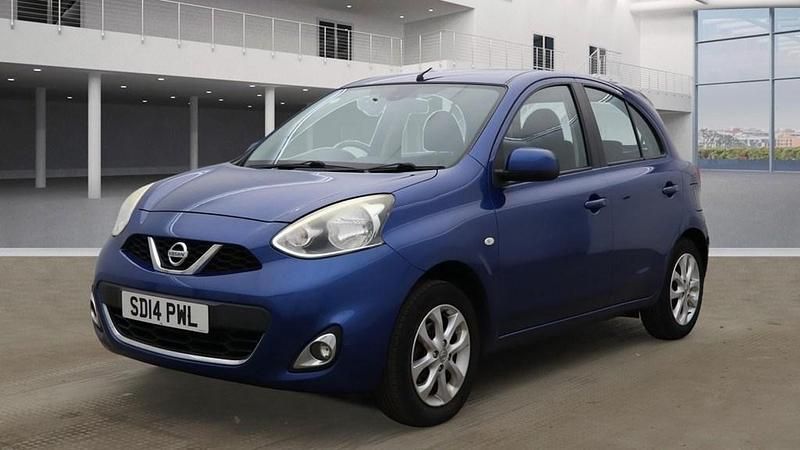 Begagnad Nissan Micra Acenta 2014 Blå Halvkombi