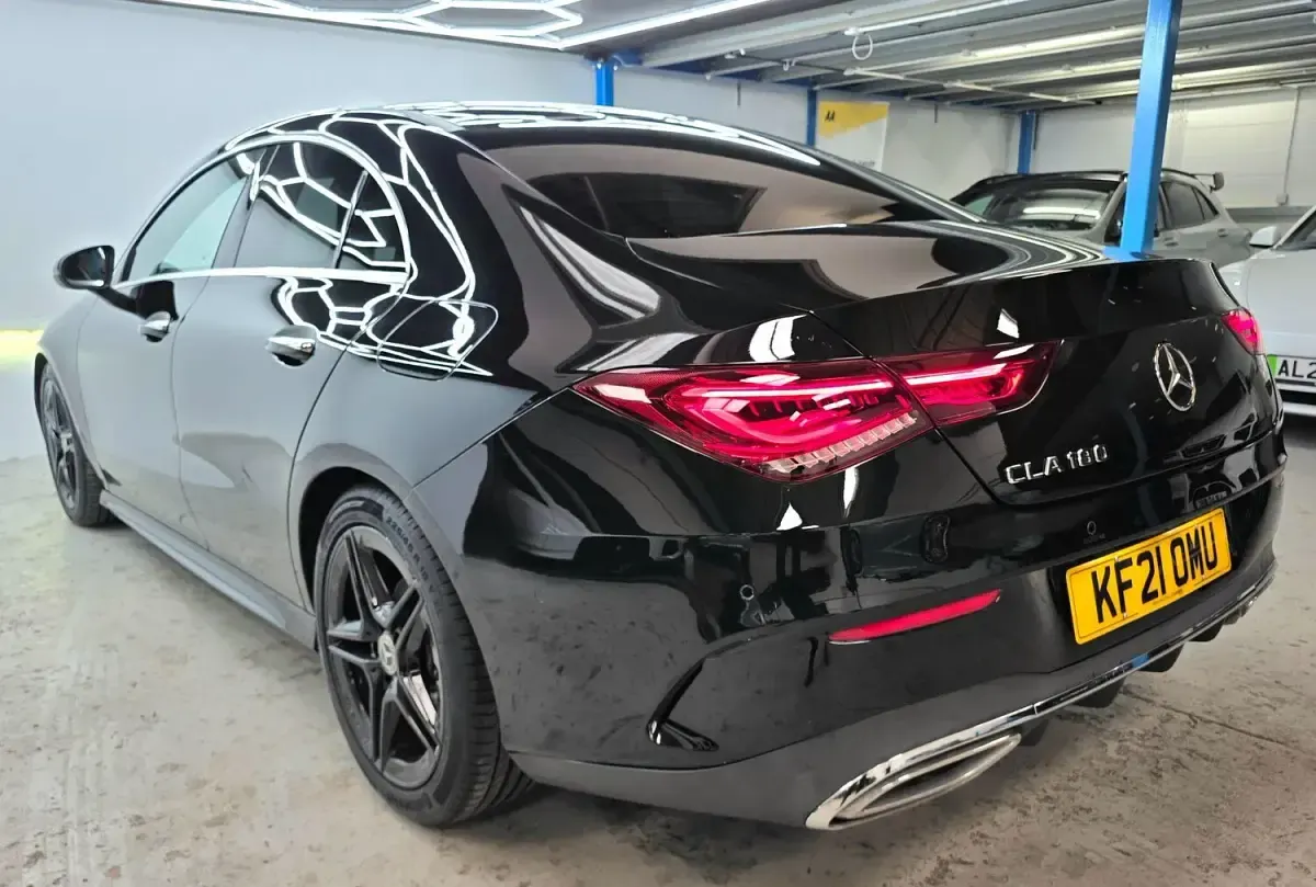 Used Mercedes CLA180 AMG Line Premium Plus 136 HP (100 kW) 2021 Black Coupe