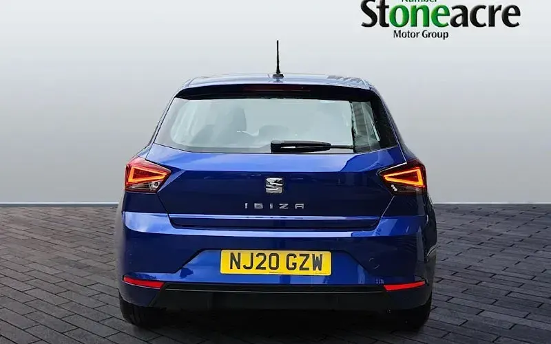 Used Seat Ibiza SE Technology 95 HP (69 kW) 2020 Blue Hatchback