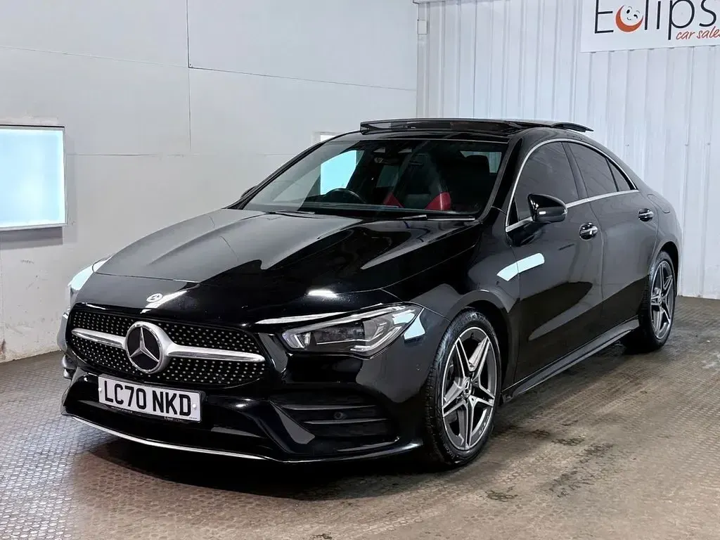 Used Mercedes CLA180 AMG Line Premium Plus 136 HP (100 kW) 2020 Black Coupe