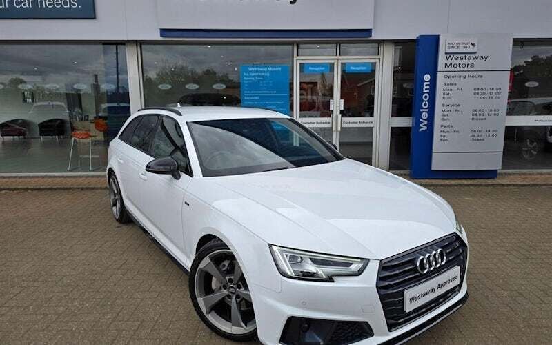 White Used 2019 Audi A4 Black Edition Estate | £20,990 (Fair price) - Image 1/4