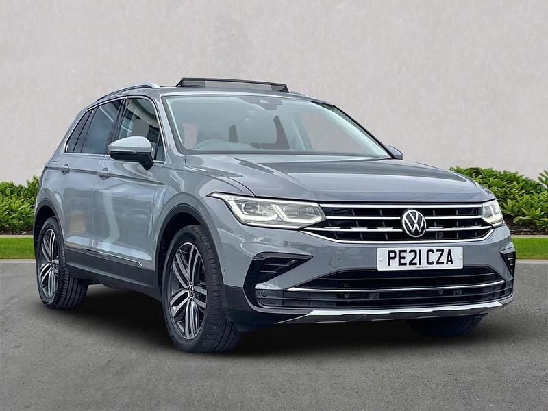 Grey Used 2021 VW Tiguan Elegance SUV | £21,799 (Fair price) - Image 1/4
