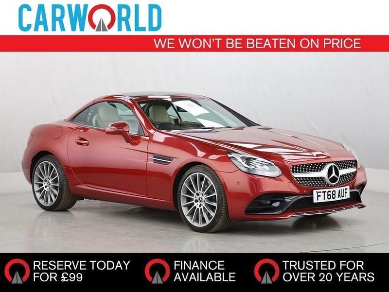 Red Used 2018 Mercedes SLC180 AMG line Cabriolet | £19,400 (Fair price) - Image 1/4