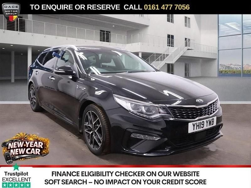 Black Used 2019 Kia Optima GT-Line S Estate | £16,390 (Expensive) - Image 1/3