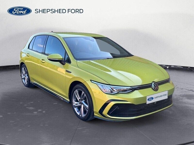 Yellow Used 2022 VW Golf VIII R-line Hatchback | £21,479 (Fair price) - Image 1/4