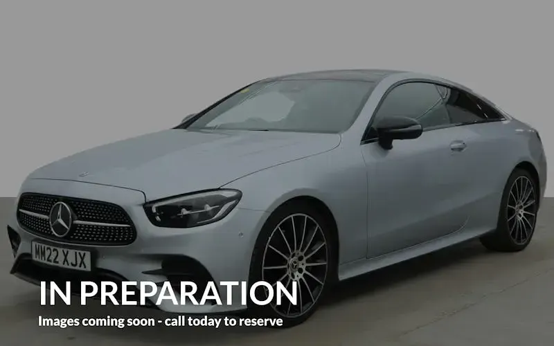 Used Mercedes E300 AMG line 258 HP (189 kW) 2022 Silver Coupe