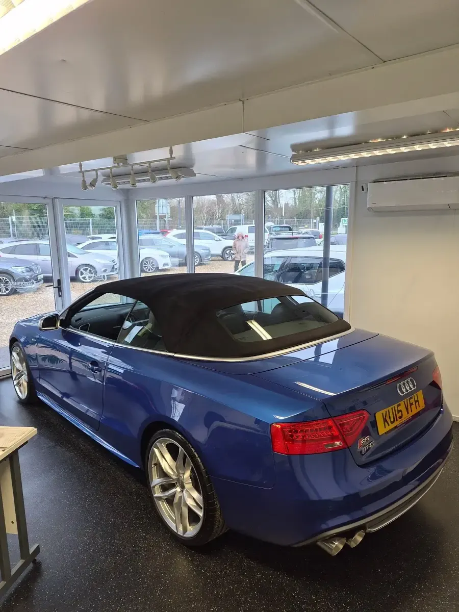 Used Audi A5 Cabriolet Advanced 500 HP (367 kW) 2015 Blue Cabriolet