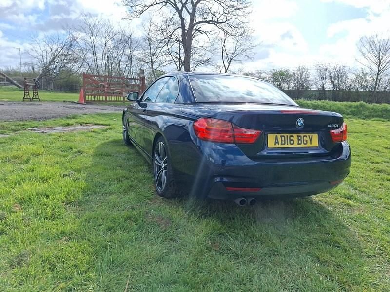 Used BMW 430 Cabriolet M Sport 252 HP (185 kW) 2016 Blue Cabriolet