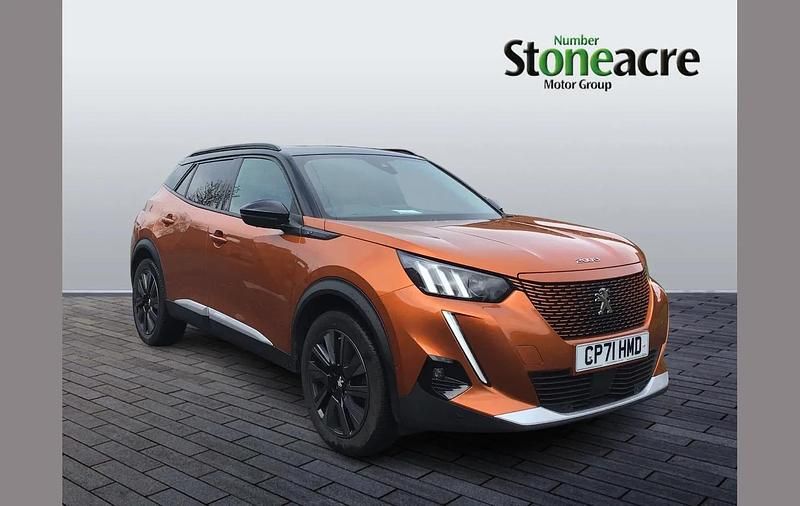 Used Peugeot e-2008 Premium 100 kW (136 HP) 2022 Orange SUV