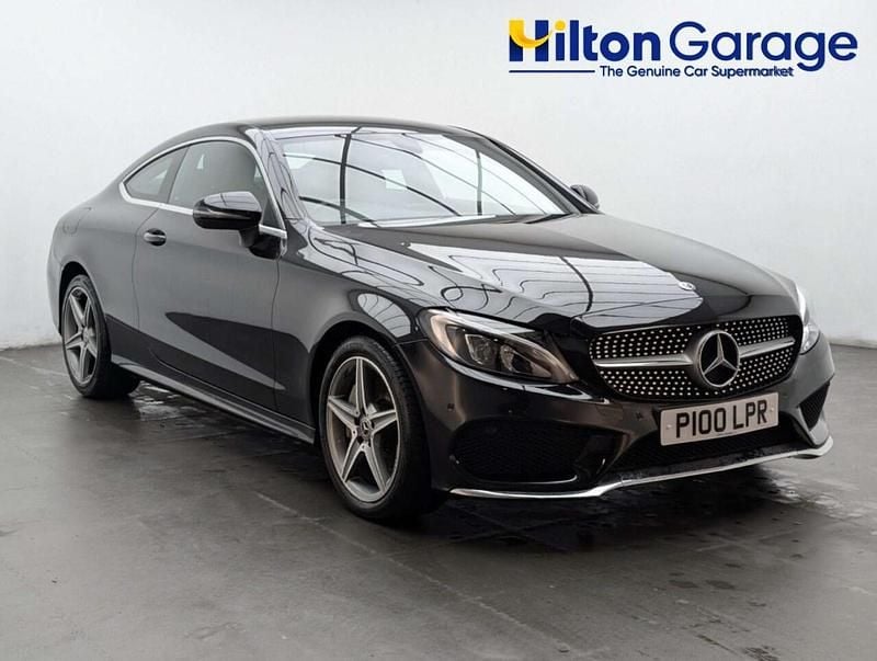 Used Mercedes C250 AMG line 204 HP (150 kW) 2017 Black Coupe