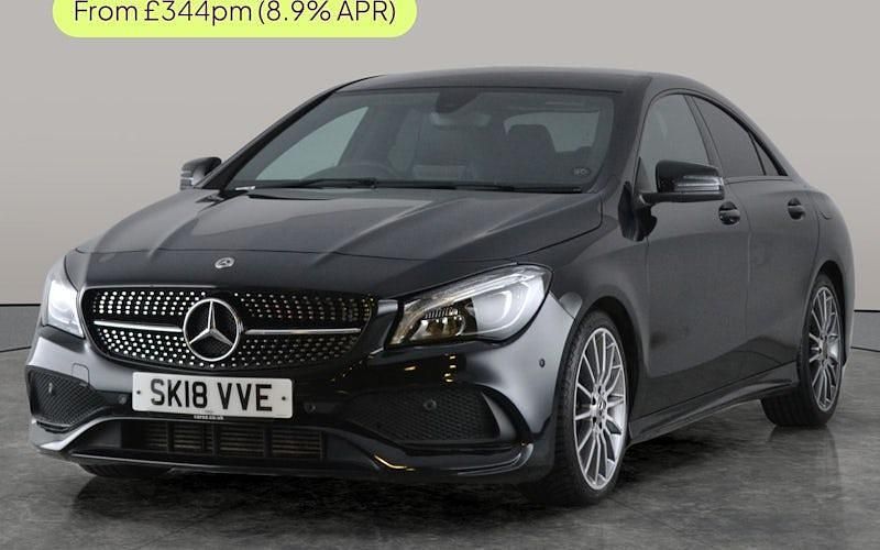 Used Mercedes CLA220 AMG line 177 HP (130 kW) 2017 Black Sedan