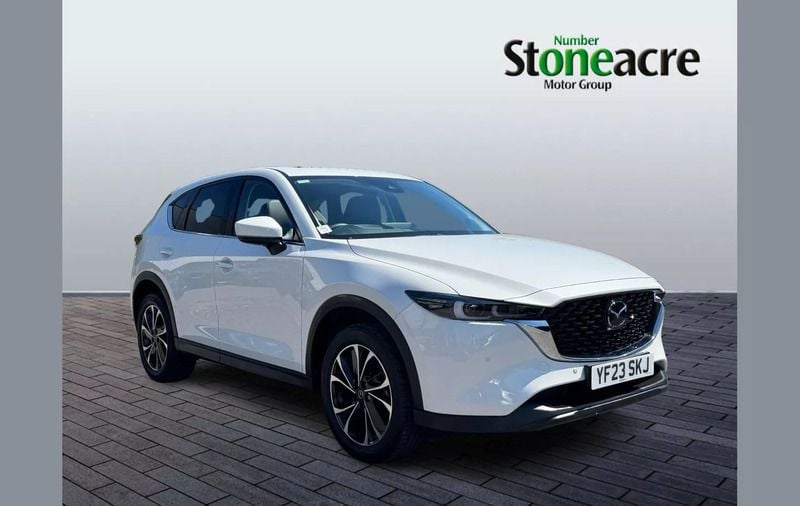 White Used 2023 Mazda CX-5 Exclusive-Line SUV | £22,995 (Good price) - Image 1/4