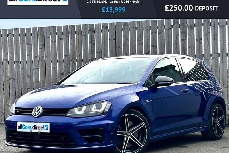 Used VW Golf VII R 2015 Blue Hatchback