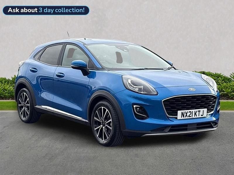 Blue Used 2021 Ford Puma Titanium Hatchback | £13,699 (Super price) - Image 1/4