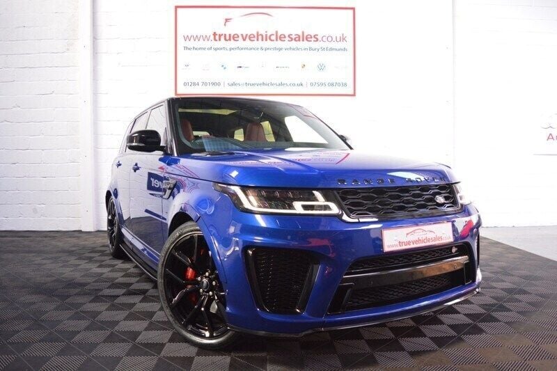 Blue Used 2021 Land Rover Range Rover Sport SVR SUV | £52,000 (Good price) - Image 1/4