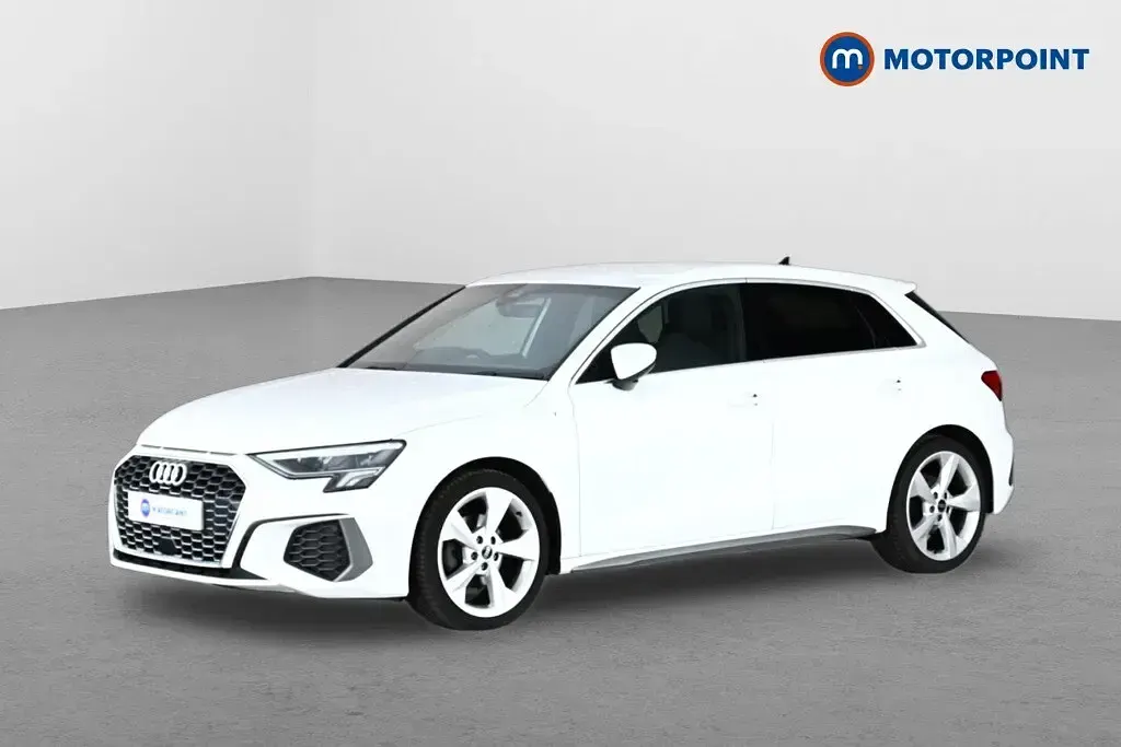 Used Audi A3 S-Line 2023 White Sedan