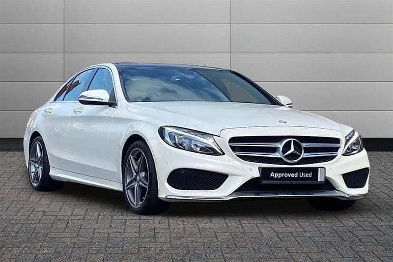 White Used 2016 Mercedes C250 AMG Line Premium Sedan | £15,695 (Fair price) - Image 1/2
