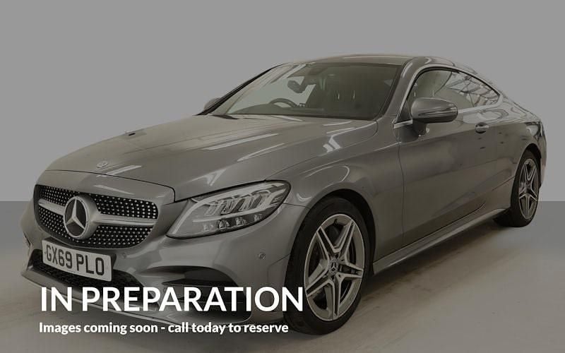 Used Mercedes C300 AMG line 245 HP (180 kW) 2019 Grey Coupe