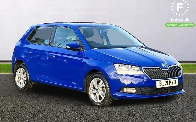 Blue Used 2021 Skoda Fabia SE Hatchback | £10,299 (Good price) - Image 1/4
