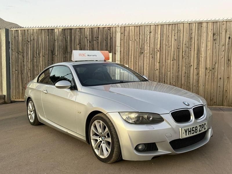 Silver Used 2008 BMW 320 M Sport Coupe | £2,490 (Fair price) - Image 1/4
