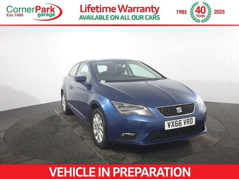 Used Seat Leon Sport 110 HP (80 kW) 2016 Blue Coupe