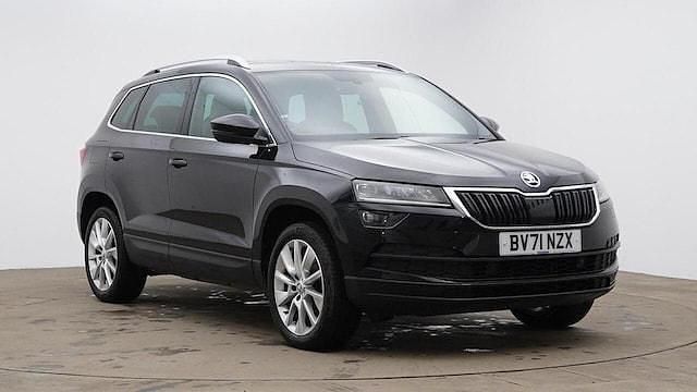 Black magic pearl effect Used 2021 Skoda Karoq SE L SUV | £21,970 (A bit pricey) - Image 1/4