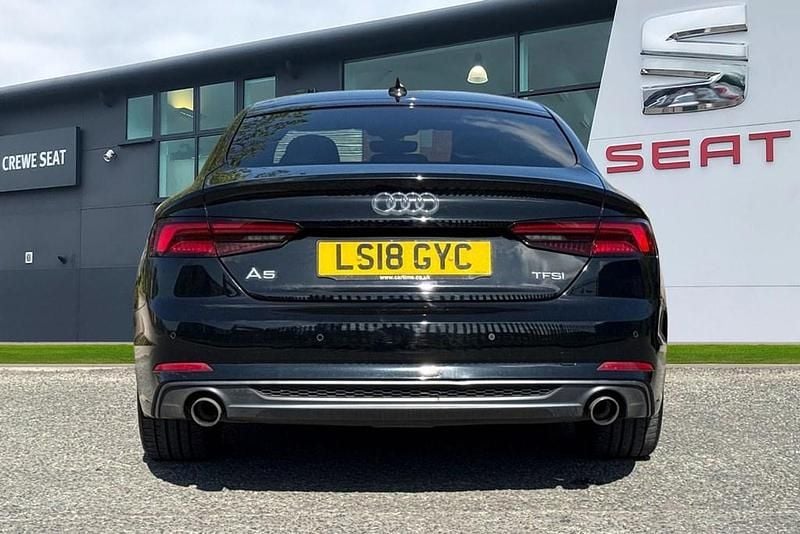 Used Audi A5 Sportback S-Line 252 HP (185 kW) 2018 Black Hatchback