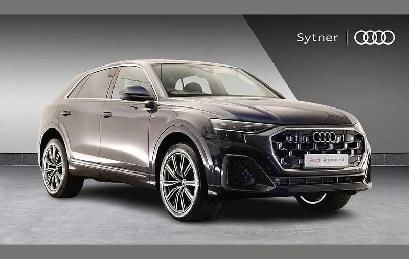 Blue New 2025 Audi Q8 S-Line SUV | £58,750 - Image 1/4