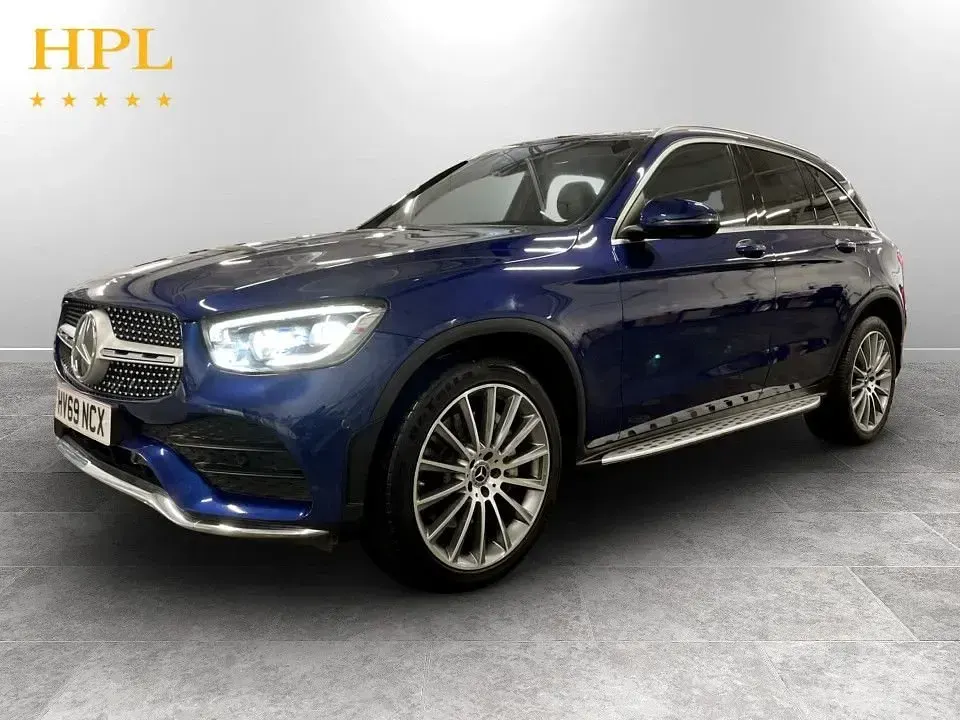 Used Mercedes GLC300 AMG line 245 HP (180 kW) 2019 Blue SUV