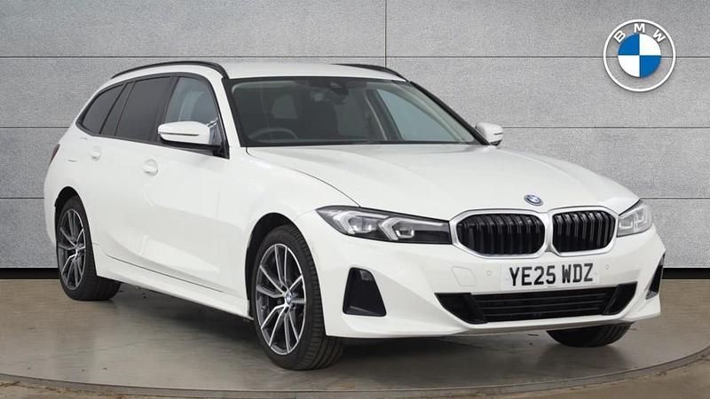 White Used 2025 BMW 330e Sport Line Estate | £29,500 (Super price) - Image 1/4