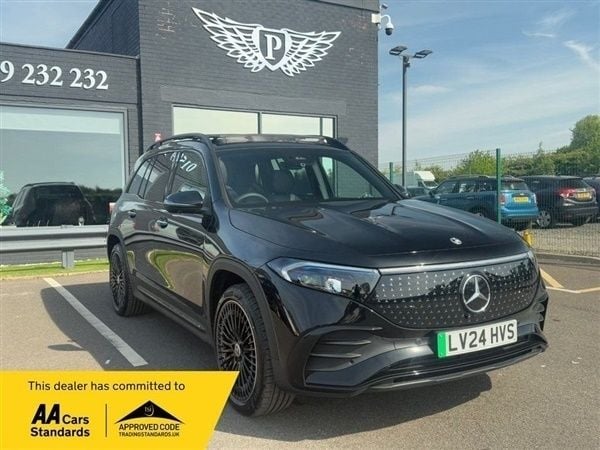 Black Used 2024 Mercedes EQB300 AMG line SUV | £47,759 - Image 1/1