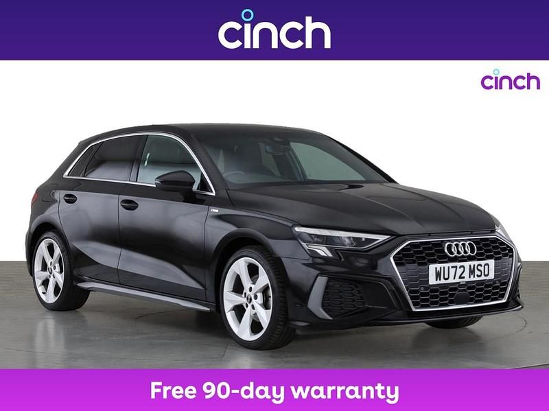 Black Used 2022 Audi A3 S-Line Hatchback | £18,899 (Fair price) - Image 1/3