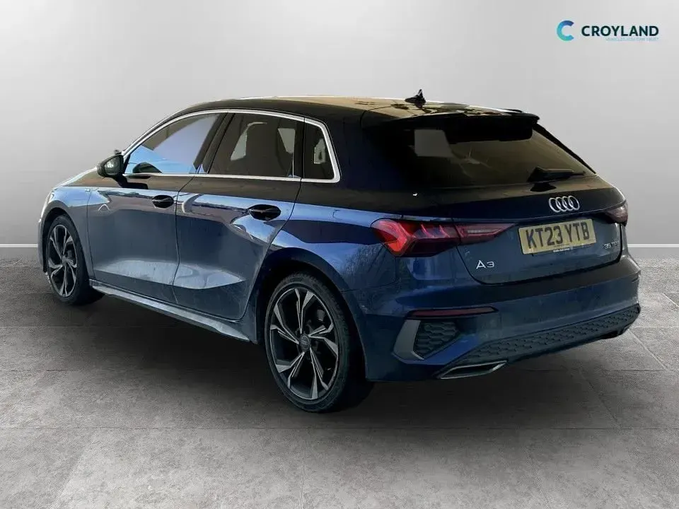 Used Audi A3 Sportback S-Line 150 HP (110 kW) 2023 Blue Hatchback